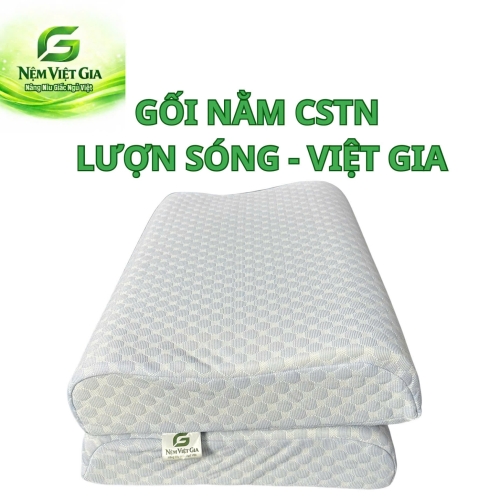 Gối nằm cao su thiên nhiên 100% Lượn Sóng