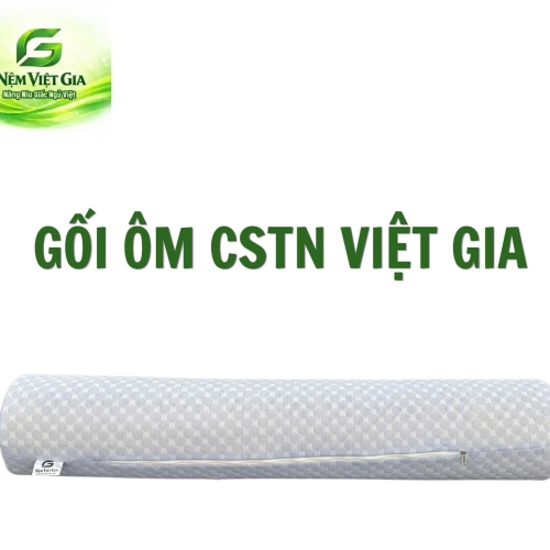 Gối ôm cao su thiên nhiên 100% Việt Gia