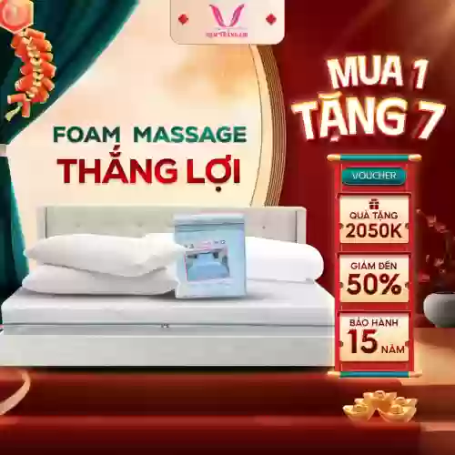 Nệm Foam cao cấp massage Thắng Lợi