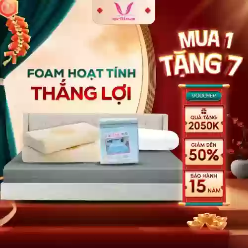 Nệm Foam hoạt tính cao cấp Thắng Lợi