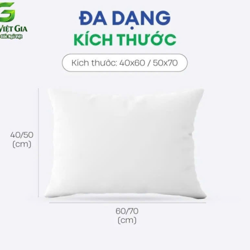 Gối nằm bông ép cao cấp Việt Gia