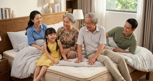 Mẹo Chọn Nệm Cho Gia Đình Có Nhiều Thế Hệ