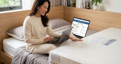 Kinh nghiệm chọn mua nệm qua mạng Internet an toàn, không bị lừa