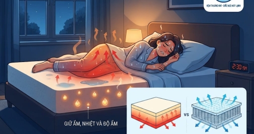 Người Hay Đổ Mồ Hôi Trộm Nên Chọn Dòng Nệm Nào Tốt Nhất?